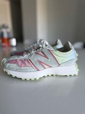 FIGS x New Balance 327 Ombré Dark Magenta Lifestyle Sneakers